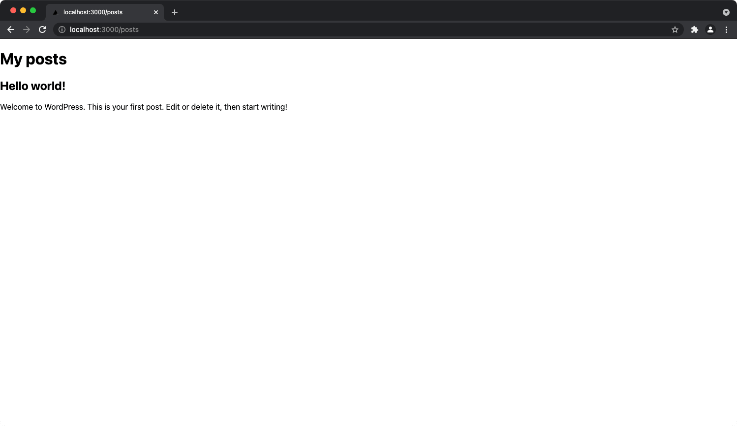 Querying posts from headless WordPress
